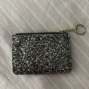 Kate Spade Bitsy Laurel Way Chunky Glitter Keychain Card Holder